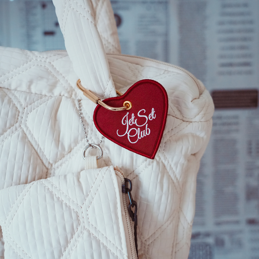 Jet Set Club Heart Luggage Charm