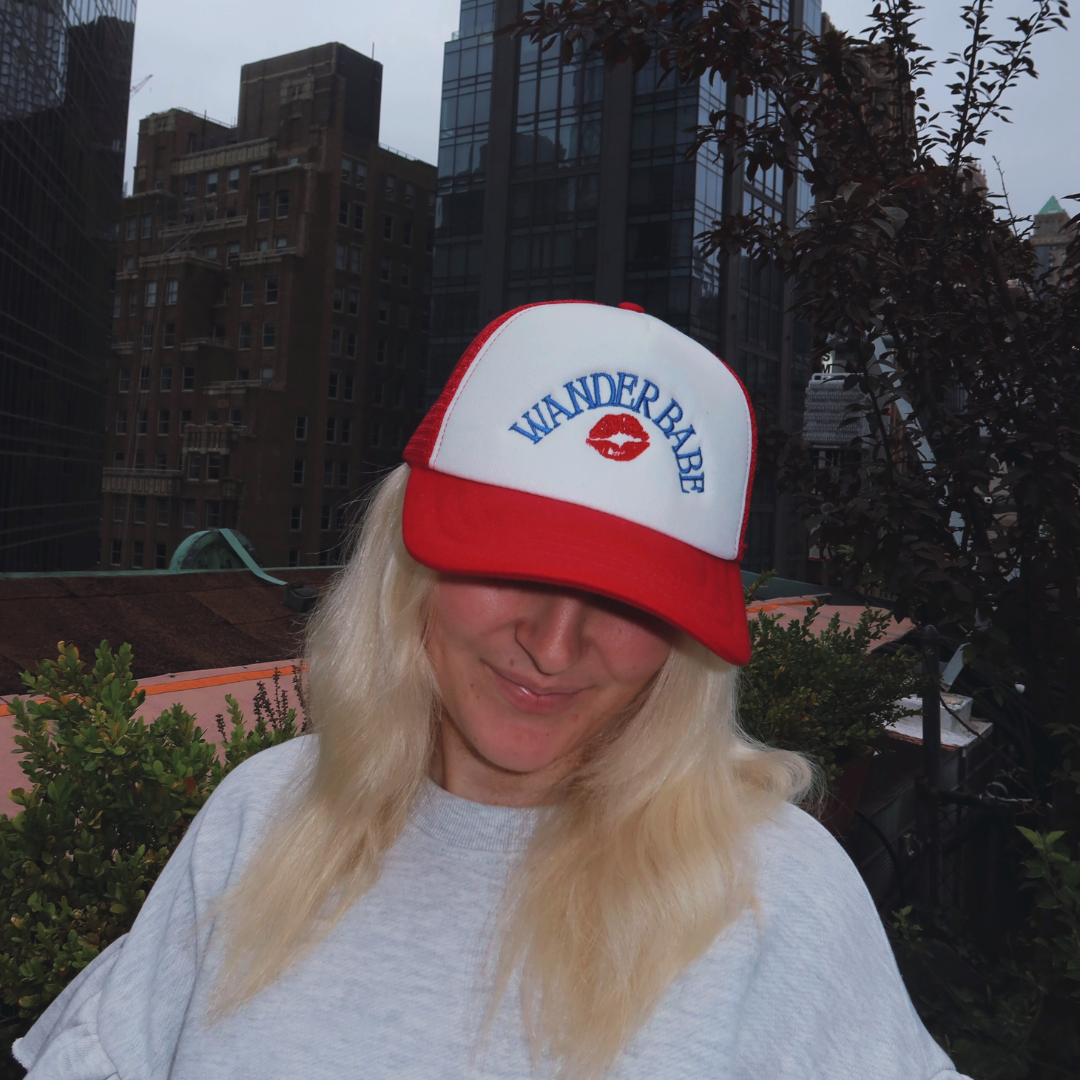 Wander Babe Kiss Trucker Hat