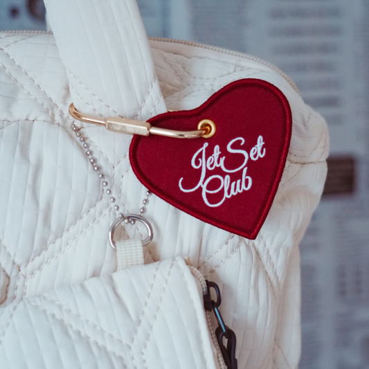 Jet Set Club Heart Luggage Charm