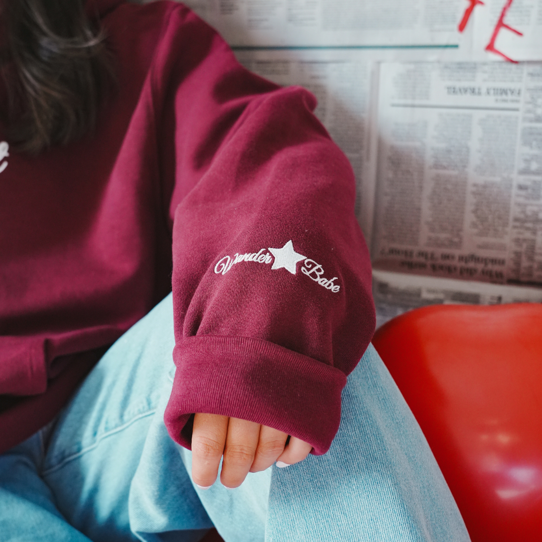 Jet Set Club Hoodie - Maroon